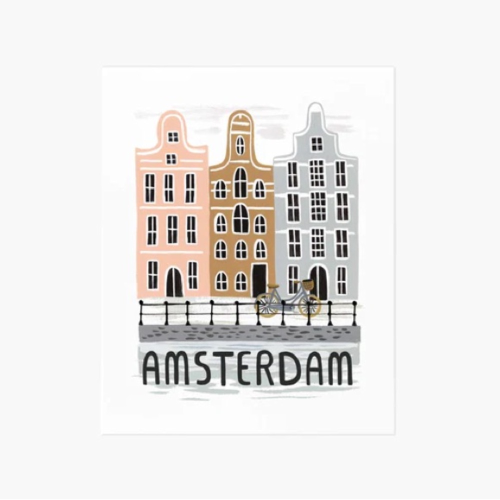 Amsterdam - Rifle Paper Co Framed and Matted